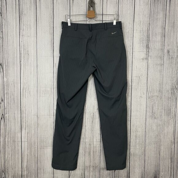 Nike Men's W32 x L32 Gray Pinstriped Tour Performance Flat Front Chino Golf Pant - Picture 8 of 8